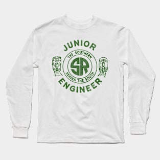 Southern Railroad Junior Engineer --- Vintage Style Faded Design Long Sleeve T-Shirt